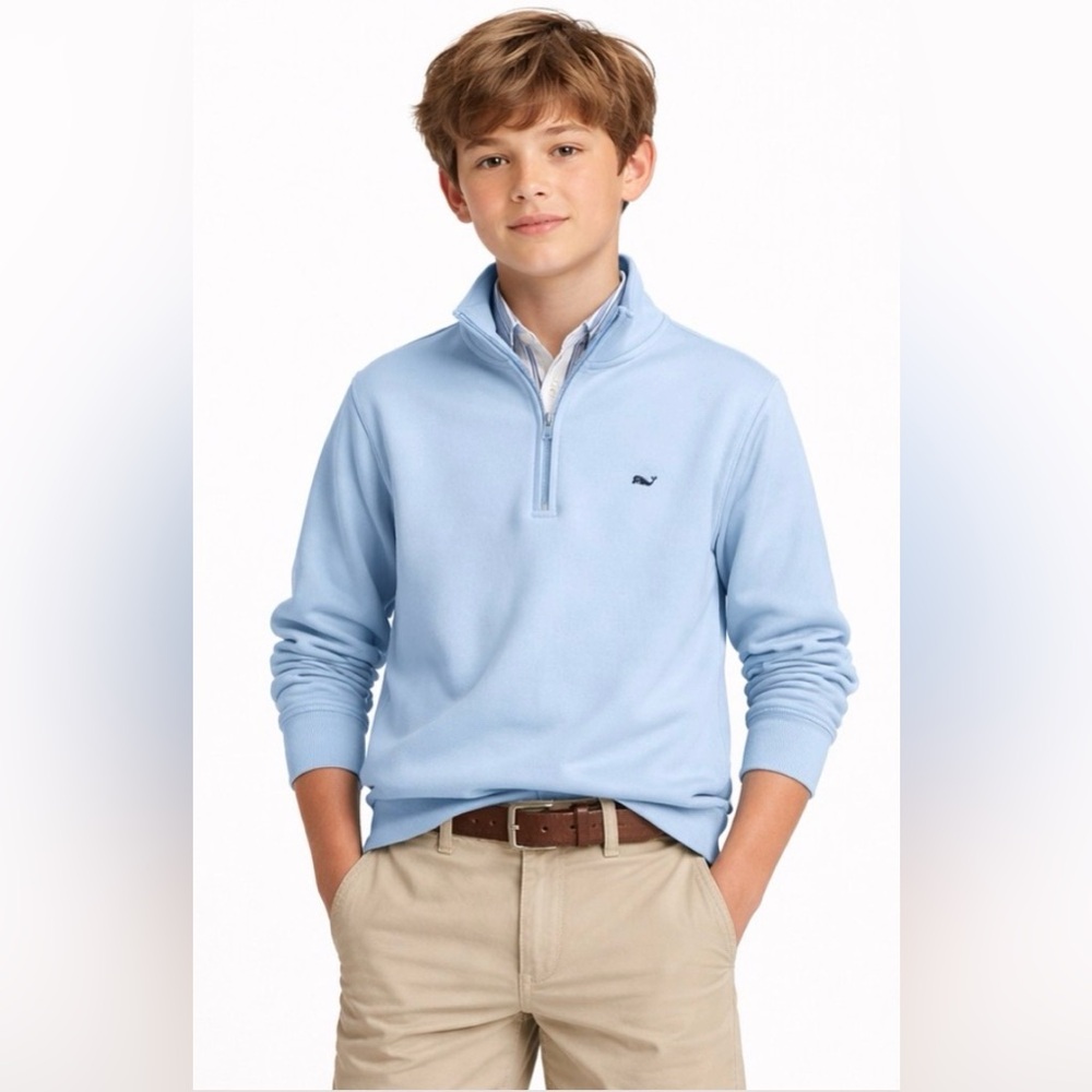 Vineyard Vines Boys Cotton Quarter Zip
